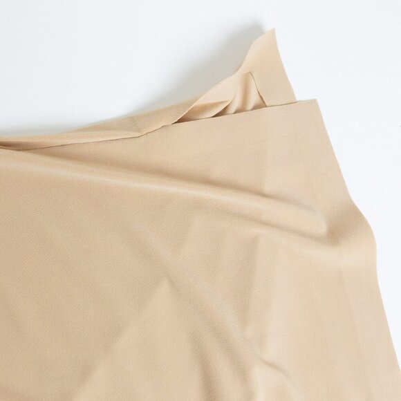 Norma Kamali Maxi Dress Beige Stretchy Jersey Obie Gown Blonde XL - Picture 9 of 13